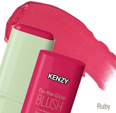 KENZY On The Glow Blusher - Pink Multi-Use Makeup Blusher Stick(Ruby Red)