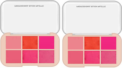 ADJD Palette 6 Color Pressed Powder Blush(MULTI COLOUR)