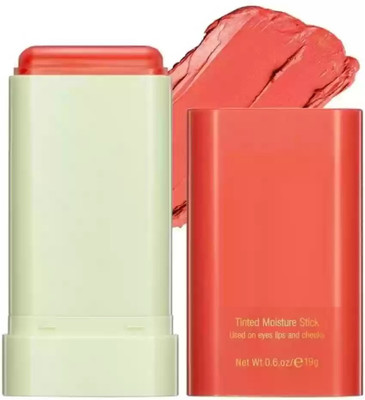 AFARAXIA Lightweight Multi-Stick for Face Eyes & Lip Longlasting 3in1 Multi-Use Blusher 3(orange)
