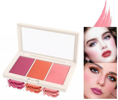 Amaryllis 3in1 Blush Palette with highly blendable shades(Multicolour)
