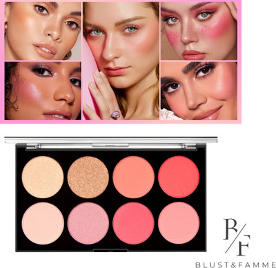 BLUST&FAMME blusher with highlighter and contour palette pack of 1p(multi)