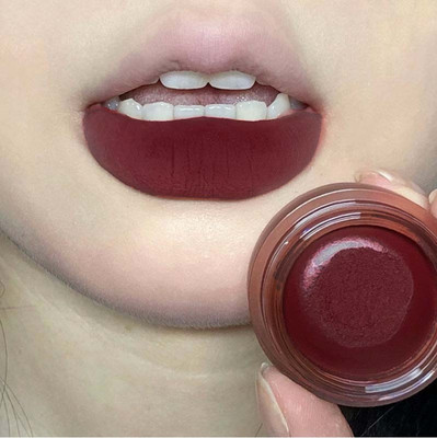 GABBU Lip & Cheek Tint Long Lasting, & Matte Finish Lip Stain Blush(Maroon)