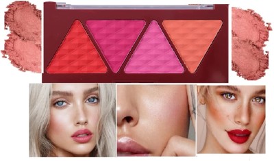 WECHARMERZ 4 Colour Blusher Palette Gives A Flawless ,Natural & Radiant Finish(Shade-02)