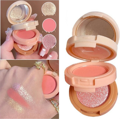 BLUEMERMAID PROFESSIONAL FACE MAKEUP BLUSHER AND HIGHLIGHTER(MULTI COLOR)