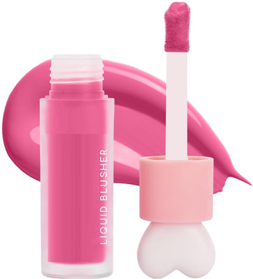 Jiwoo Long Lasting Pigmented Cheek Liquid Blusher & Lip Gloss(deep pink)