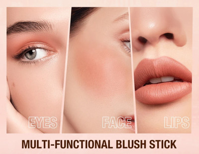 Amaryllis 3D Easy to Use On the Glow Makeup Blush Stick | Tinted Solid Stick(Peach)