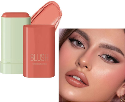Latixmat Tinted Solid Stick with Long Lasting Cream Blusher Stick(Coral Peach)