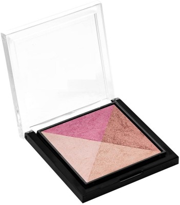 rezmay Beauty Professional Shimmer Baked Blusher and Hightlighter Palette - 05(Swiss Makeup - 05)