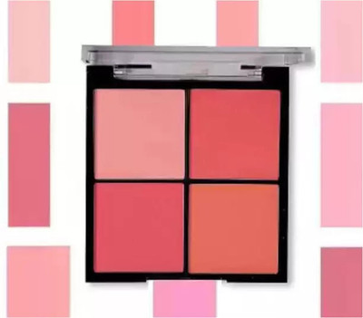 AGLEY 4 in 1 amazing Blusher Palette pack of 1 long lasting(multi color)