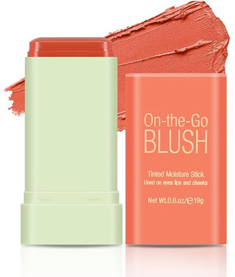 LILLYAMOR Peach Blusher Stick | Multi-Use Long Lasting Cream Blusher Stick Pack of 3(Peach)