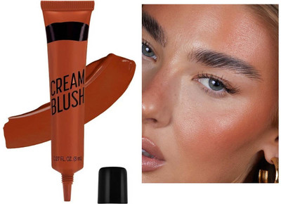 YAWI Best Long-Lasting, Weightless Liquid Soft Matte Cream Blush(Peach Orange)