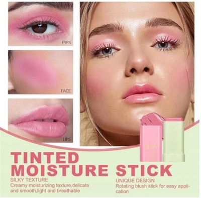 MR.THINDZ New_Cream Blush Stick - Multi-Use Makeup Stick for Cheeks(pink)