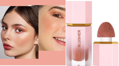 THTC WATER CREAM BLUSHER FOR CHEEKS(Peach)