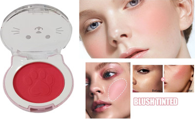 GABBU BRIGHT BLUSHER LONG LASTING BLUSHER PROFESSIONAL BENDABLE MATTE BASED(red)