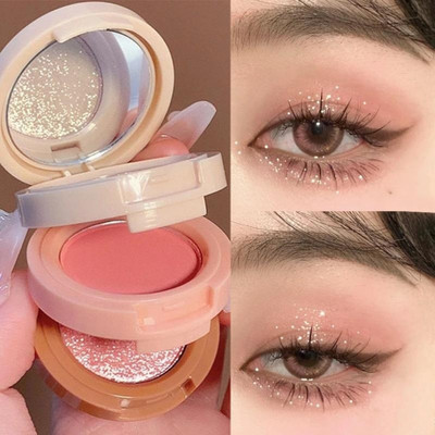 MYEONG All In One Makeup Kit Highlighter, Blusher, Eye Shadow With Mirror Palette(Multi Shade)