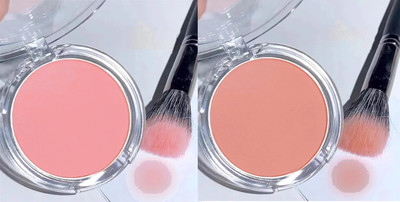 Latixmat Matte Cheek Seamless Texture & Perfect Coverage Blush Light pink & Orange(Light pink, orange)