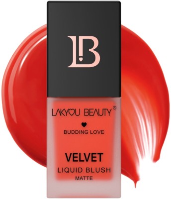 Lakyou Beauty budding love, velvet liquid blush matte, shade 04(red romance)