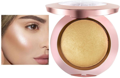 DARVING Natural matte & shimmer gold blusher and highlighter palette(GOLD)