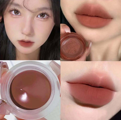 MYEONG Makeup Matte Mousse Lip & Cheek Velvet Tint Smooth Lip Tint(8 g, Brown)