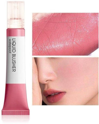 REIMICHI New Matte Finish and Smudge Proof Creamy Pink Tinted Blusher Tube(PEACH)