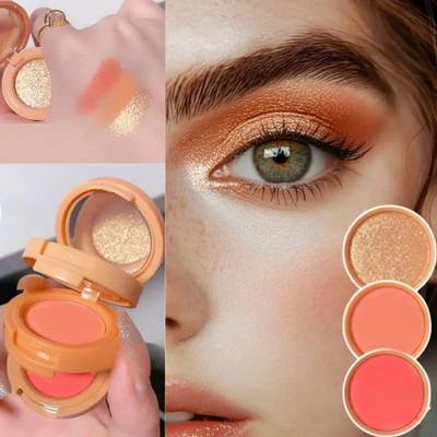 MYEONG 3 in 1 Face Blush Highlighter Contour Makeup Set(Multi Shade)