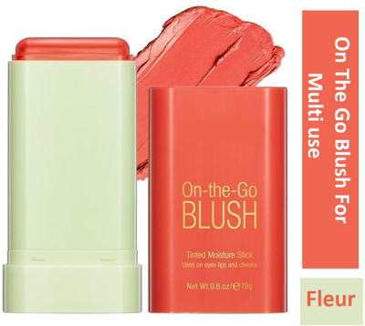 nn New Lightweight Multi-Stick for Face Eyes & Lip 3in1 Multi-Use Blusher(orange)