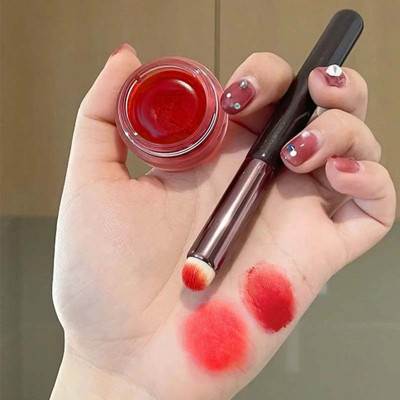 manasona Lip & Cheek Tint | Blush with Beetroot Extract | Long Lasting, & Matte Finish(Red)