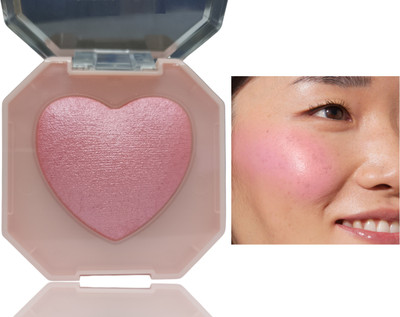 YAWI Best Buildable & Blendable Face Makeup Smooth Shiny Baked Blusher(Puce)