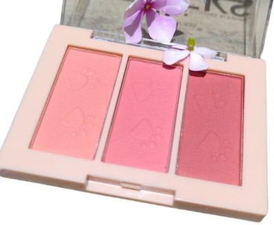 LILLYAMOR 3 Multi Colour Blush Compact Powder Blusher(Multicolor)