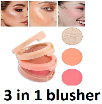 Lui Pui 3 in 1 multi color blush long lasting pack of 1(multicolor)