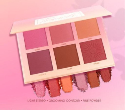 RANORE Makeup Blush Red disk 6 Colors Cheek Touch Blusher Palette High Quality(MULTYCOLORE)