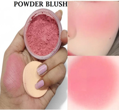 YAWI Lightweight Mineral Powder Blush|Luxurious Buildable Coverage & Intense Pigment(Pink)