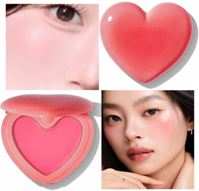 manasona Pink Heart Lip & Cheek Cream Blush | Ultra-Pigmented Formula(Pink)