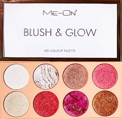Me-On Blush & Glow HD Palette(Shade 02)