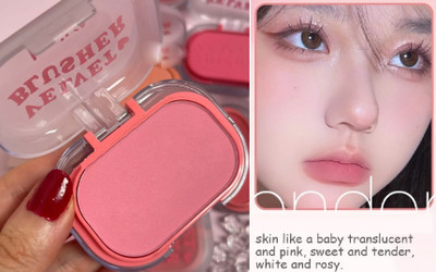 tanvi27 Face Powder Blush Bronzer Palette(Light Pink)