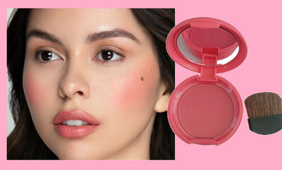 SHENYCOLORS NEW Cheeks Ultra Pigmented and Blendable for Natural Glow Blusher(Pink)