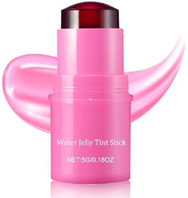 Rsentera Beauty Cooling Water Jelly Blush Lipstick Stick For Cheek and Lip Stains & Tints(Pink)