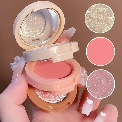 Lui Pui 3 in 1 mini palette makeup latest(multicolor)