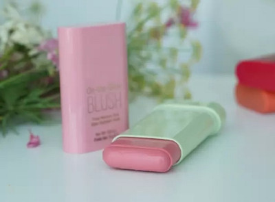 tanvi27 Creamy Lightweight Multi-Stick Blusher Moisturize and Blendable Blush 01(pink)