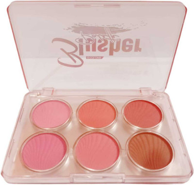 WECHARMERZ 6 Color Blusher Kit Cheek Touch Blusher Palette High Quality Face make up(Multicolor)