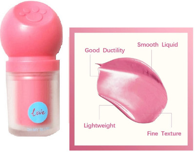 Neycare matte finish long lasting liquid blusher easy to use pack of 1(pink)