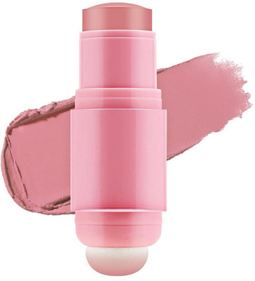 EVERERIN Waterproof Matte Face Blush Stick 3 In 1 Long-lasting Cream Contour Blush(MAUVE)