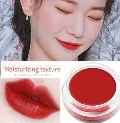 MYEONG Matte Red Lip Tint & Cheek Tint Multi pot Makeup Velvet Silky Smooth Texture(RED HOT)
