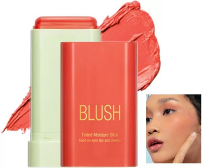 AFARAXIA Creamy Lightweight Multi Stick Moisturize and Blendable Blush A(ORANGE)