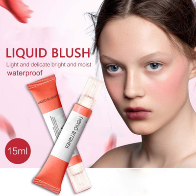 REIMICHI Pro Matte Finish and Smudge Proof Creamy Tinted Blusher Tube(Orange)