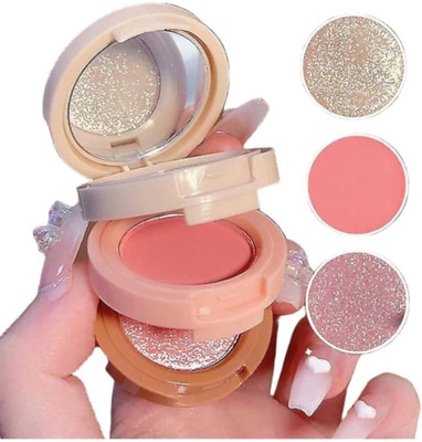 WOONGMI Best Quick Blush | Highly Pigmented & Dewy Finish | Weightless & Easy to Apply Highlighter(Multi)