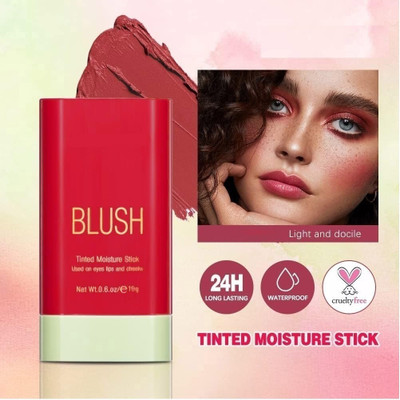 THTC creamy key blusher Long Lasting Blusher Stick (hot red)(HOT RED)