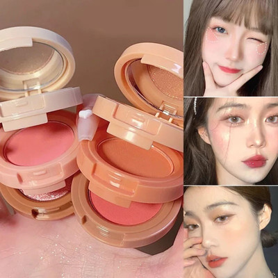 luzimaisa 3 in 1 face blusher mini face blush and highlighter palette(MULTICOLOR)