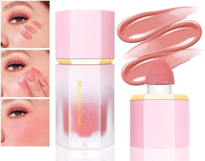 Herrlich New Matte Liquid Blush Facial Blush Cream Waterproof Lasting Multi-purpose Cheek(PEACH)