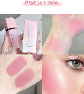 manasona NEW KOREAN LONG LASTING MATTE FINISH 3 IN ONE LIQUID BLUSHER(PEACH PINK)